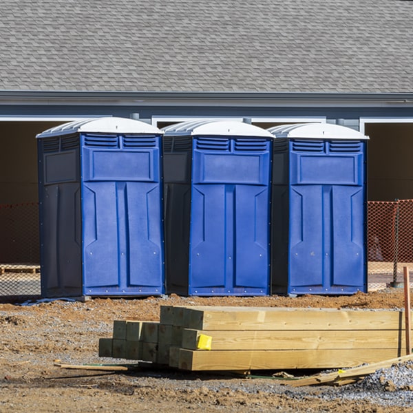 do you offer hand sanitizer dispensers inside the portable restrooms in Coffee Creek